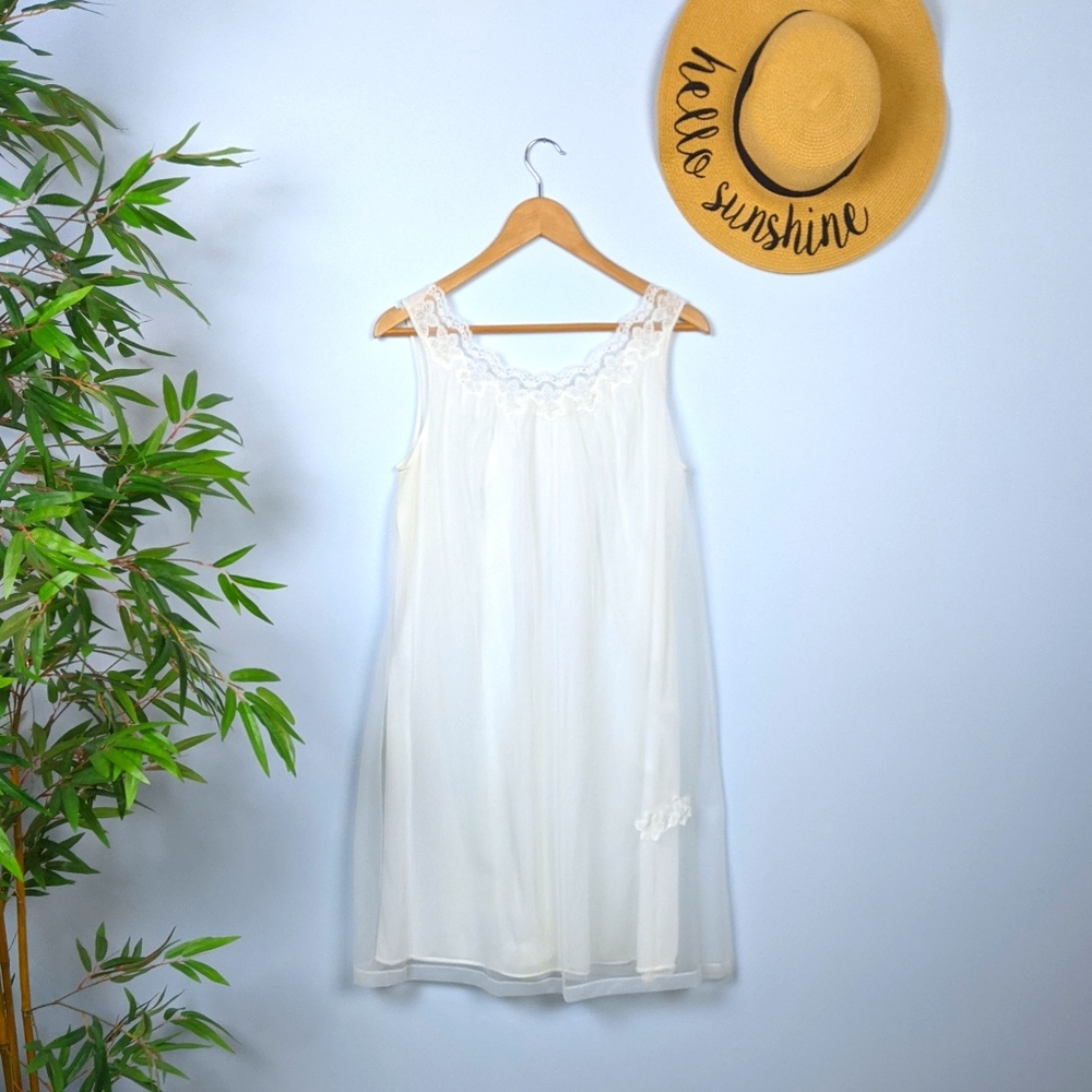 Cottagecore Vintage Loraine Slip Dress Medium